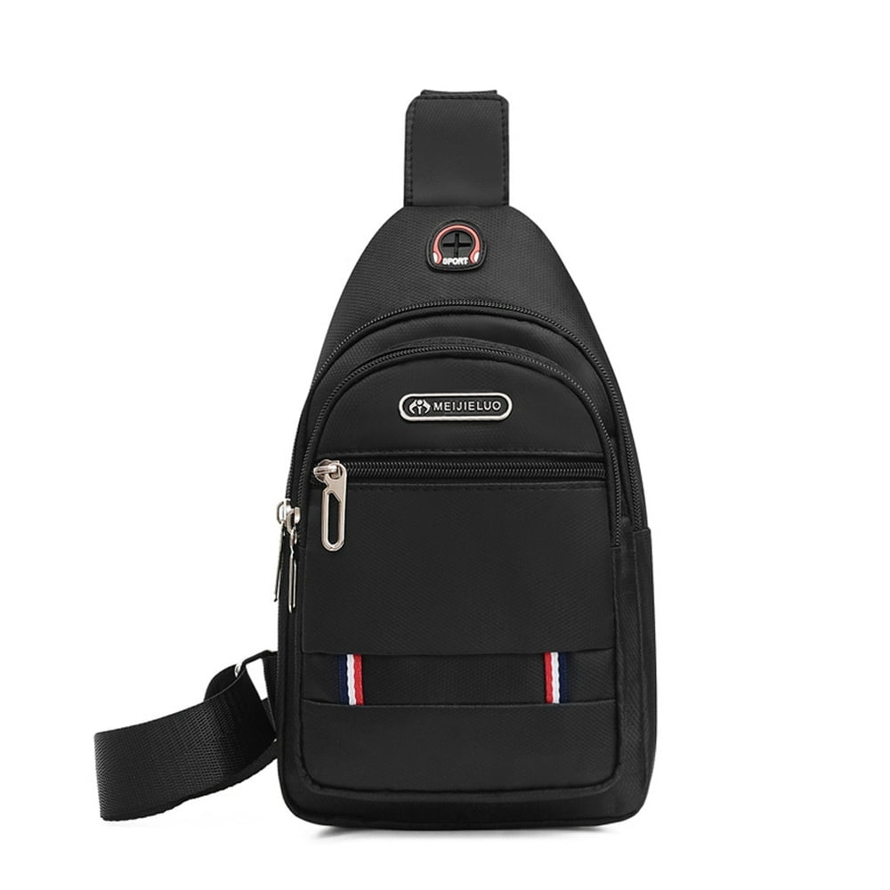 AMERTEER Waterproof Chest Shoulder Bag Men Waist Anti theft Crossbody Purse Black Walmart