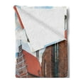 thumbnail image 2 of Victorian Soft Flannel Fleece Throw Blanket, Old City Riga Latvia Capital Historical Buildings Medieval Town Image Print, Cozy Plush for Indoor and Outdoor Use, 70" x 90", Multicolor, by Ambesonne, 2 of 5