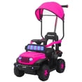 thumbnail image 1 of The Baby Shop Correpasillos Bebé 3 En 1 Carro Montable Eléctrico Tipo Jeep Rosa, 1 of 7