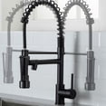 thumbnail image 4 of Commercial Black Kitchen Faucet with Pull Down Sprayer, Single Handle Single Lever Kitchen Sink Faucet, 4 of 6