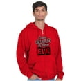 thumbnail image 5 of Lord Deliver Us From Evil Luke 11:1 Zip Up Hoodie Men's Women's Brisco Brands S, 5 of 6