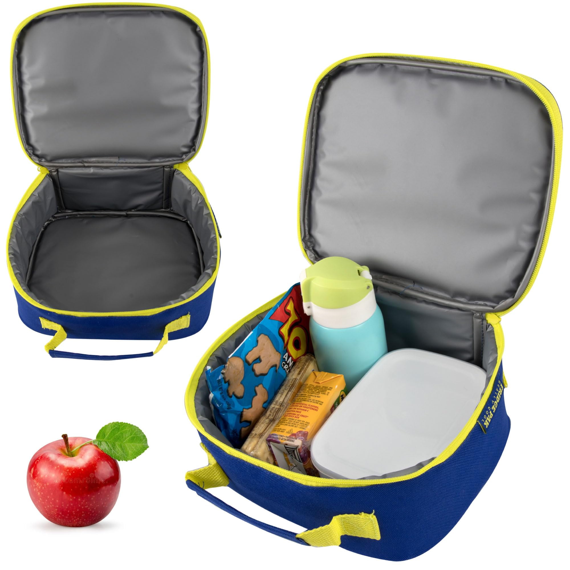 24 Pack of Soft Shell Insulated Lunch Bags for Storing Food, Drinks, Snacks, Napkins and Utensils in Fun Mixed Character Prints