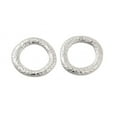 thumbnail image 2 of 20 pc 304 Stainless Steel Linking Ring Round Ring Stainless Steel Color 32.5x1.5mm Hole: 20.5mm, 2 of 3