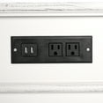 thumbnail image 2 of Ktaxon Solid Wood Nightstand with Outlets & USB Ports, 3 Drawer Traditional Cottage Bedside Table, Wash White, 2 of 11