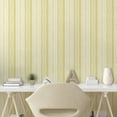 thumbnail image 3 of Ambesonne Pinstripe Peel & Stick Wallpaper for Home, Torn Paper Effect Lines, 13"x72", Pale Yellow Champagne, 3 of 6
