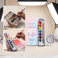 thumbnail image 4 of NWOKYZGH Heart-shaped Watercolor Paint Set, 4 of 9