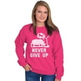 thumbnail image 4 of Never Give Up Rhino to Unicorn Gym Sweatshirt for Men or Women Brisco Brands S, 4 of 6