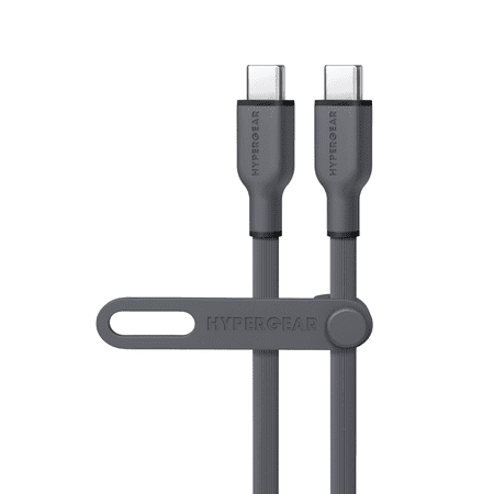 HyperGear Flexi PRO USB-C to USB-C Cable 6ft Gray