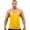 Yellow, variant on Mens Muscle Gym Tank Top Qiggri Men's Summer Leisure Pullover Sleeveless T-shirt Workout Clothes