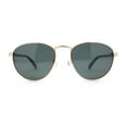 thumbnail image 2 of Polarized Retro Hipster Round Metal Rim Normcore Sunglasses Gold - Green, 2 of 4
