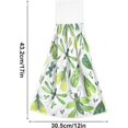 thumbnail image 3 of SKYSONIC 2 PCS Green Summer Beetles Dragonfly and Butterfly Hanging Kitchen Towels Absorbent Hanging Hand Towel, Cute Hand Towel with Hanging Loop, 12"x17", 3 of 6