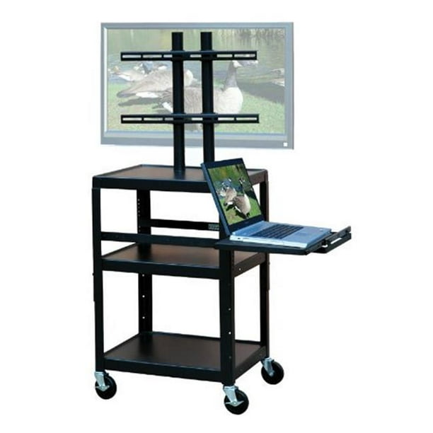 VTI Manufacturing FPCAB4226E 32 in. Adjustable cart, flat panel