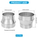 thumbnail image 2 of Uxcell 2 Pcs 5" a 6" Adaptador Conector Reductor de Conducto Redondo de Acero Galvanizado, Tono Plateado, 2 of 5