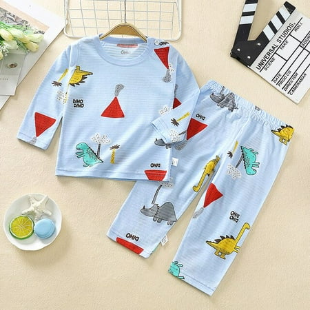 

Boys Pajamas Pyjama Kids Girls Cartoon Pajama Set Toddler Sleepwear Children Nightwear Child Long Sleeve Cotton Fall Pjs
