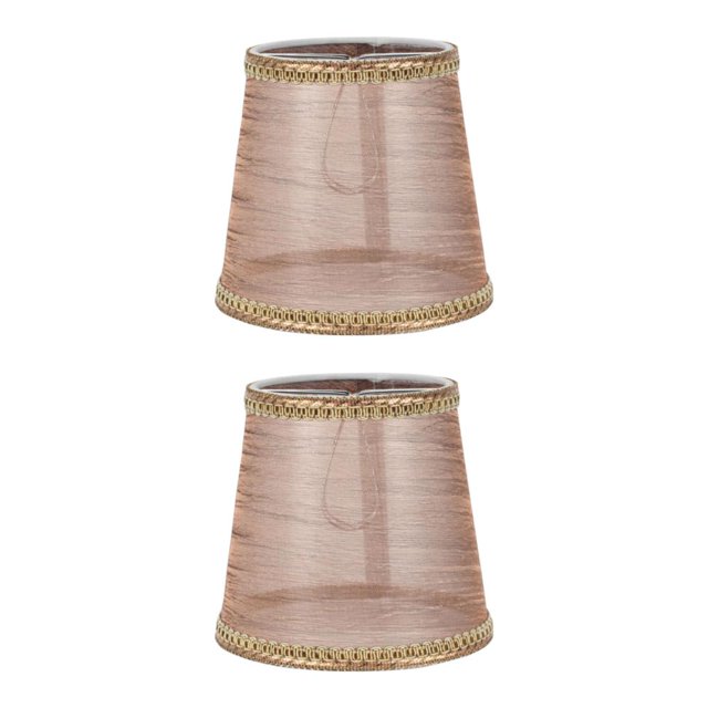 Decodeary Lamp Shade Decorative Cloth Lampshade for Bedside Parties Coffee 15 x 11 x 14cm 2Set