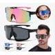 thumbnail image 1 of 2pzs Gafas De Sol Deportivas Hombre Mujer Para Ciclismo Modelo Negro y Rosa, 1 of 4