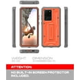 thumbnail image 2 of ArmadilloTek Vanguard Case Compatible with Samsung Galaxy S20 Ultra (6.9 inches) Military Grade Full-Body Rugged with Built-in Kickstand [Screenless Version] - Orange, 2 of 5