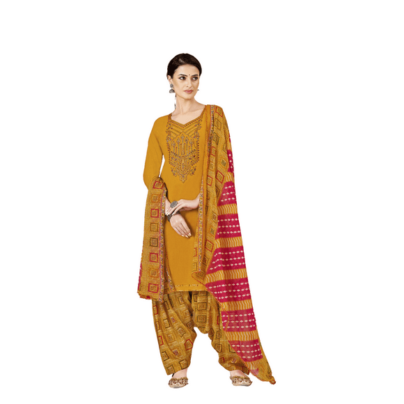 New Kurti Set Punjabi Patiala Suit Printed Dress Salwar Kameez Punjabi Stitched