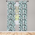 thumbnail image 3 of Ambesonne Cat Curtains, Kitties Love Daydreaming, Pair of 28"x63", Multicolor, 3 of 5