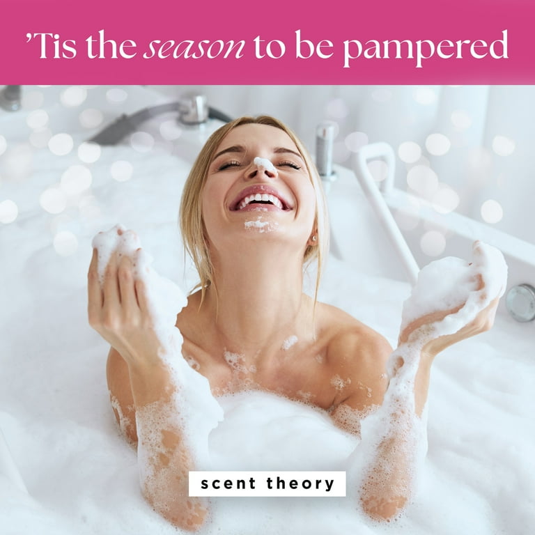 2 pack) Scent Theory Wild Black Cherry Holiday Bath Gift Set, 5
