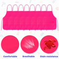 thumbnail image 3 of Delantales PLULON para niños, 30 unidades, para pintar, blusas de color rojo rosa, 3 of 6