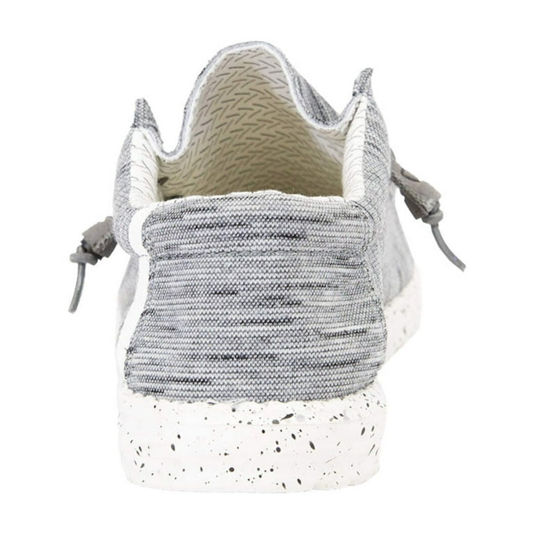 Hey Dude Men's Wally Stretch Fleece Stone White 110530703