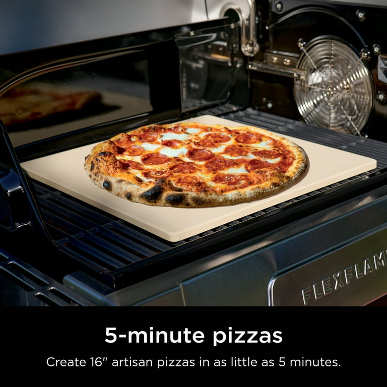 Ninja FlexFlame‚Ñ¢ 16'' Pizza Stone for Baking, Even Heat, Durable