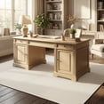 thumbnail image 3 of WANLISELL 5' x 7' Area Rug, Machine Washable Rugs for Living Room, Indoor Modern Soft Carpet for Dining Room Bedroom Kitchen Office, Pure White, 3 of 12