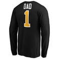 thumbnail image 3 of Men's Black Pittsburgh Penguins #1 Dad Long Sleeve T-Shirt, 3 of 3