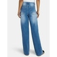 thumbnail image 3 of Madden NYC Women’s Ultra 90's Jeans with Heart Embroidery, 32'' Inseam, Sizes 00-18, 3 of 5