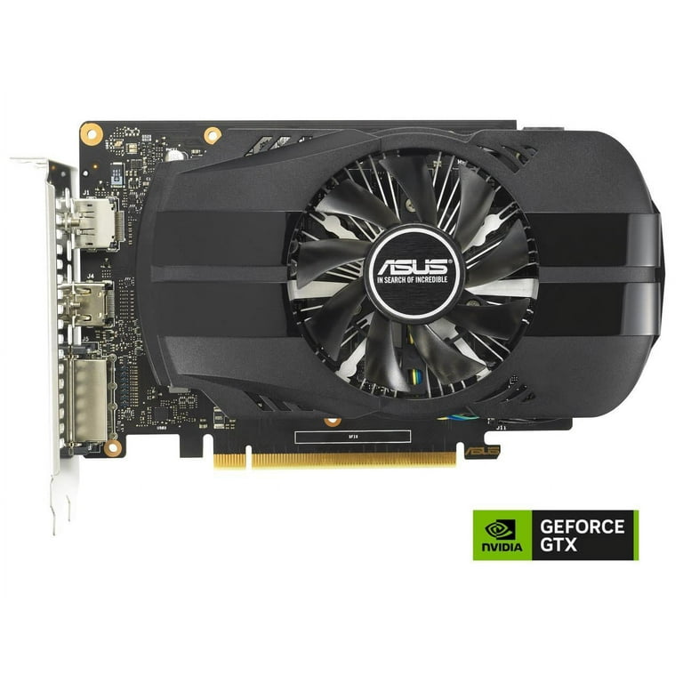 ASUS Phoenix NVIDIA GeForce GTX 1650 OC Edition Gaming Graphics Card (PCIe 3.0, 4GB GDDR6 memory, HDMI 2.0, DisplayPort 1.4a, DVI-D, Dual ball fan ASUS Phoenix NVIDIA GeForce GTX 1650 OC Edition Gaming Graphics Card (PCIe 3.0, 4GB GDDR6 memory, HDMI 2.0, DisplayPort 1.4a, DVI-D, Dual ball fan
