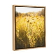 thumbnail image 4 of Stupell Industries Sunlit Daisy Meadow Landscape Photography Brown Floater Framed Canvas Art Print Wall Art, 25 x 31, 4 of 10