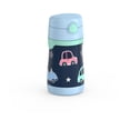 thumbnail image 2 of Thermos Baby Vacuum Insulated Stainless Steel 10 oz Straw Bottle, Cars, 2 of 5