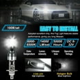 thumbnail image 2 of Garvee 2pcs H1 Led Headlight Bulbs Conversion Kit High Low Beam Super Bright 6500k 14000lm White Ip68 Waterproof, 2 of 8