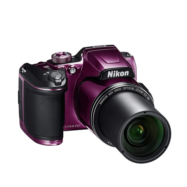 Nikon COOLPIX B500 Digital Camera (Plum) with Starter Accessory