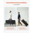 thumbnail image 3 of KFFKFF Studio Gear Cart, Dimensions: 46.46 x 14.57 x 11.81 in / 118 x 37 x 30 cm, Wheeled Camera Holder, Transport Bag with Wheel Harness Cushioned Section Handle, Suitable for Light Poles, Tripods, 3 of 9