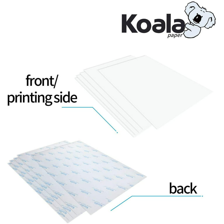  Koala - Papel de transferencia de calor para camisetas, 20  hojas de vinilo para planchar de tela oscura, vinilo de transferencia de  calor imprimible de 8.5 x 11 pulgadas, papel de