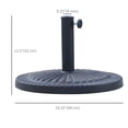 thumbnail image 3 of Outsunny Base de Support pour Parasol de Marché de 31 Lb, Bronze, 3 of 10