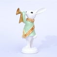 thumbnail image 4 of 7'' Resin Rabbit Figurines, Easter Bunny Nutcracker for The Home Decor Office Gift, 4 of 7