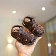 thumbnail image 4 of Shoes for Girls Girls Flat Casual Shoes Girls Sandals Toddler Casual Outdoor Roman Shoes Soft Sole Breathable Comfortable Summer Spring Walking First Shoes, 4 of 5