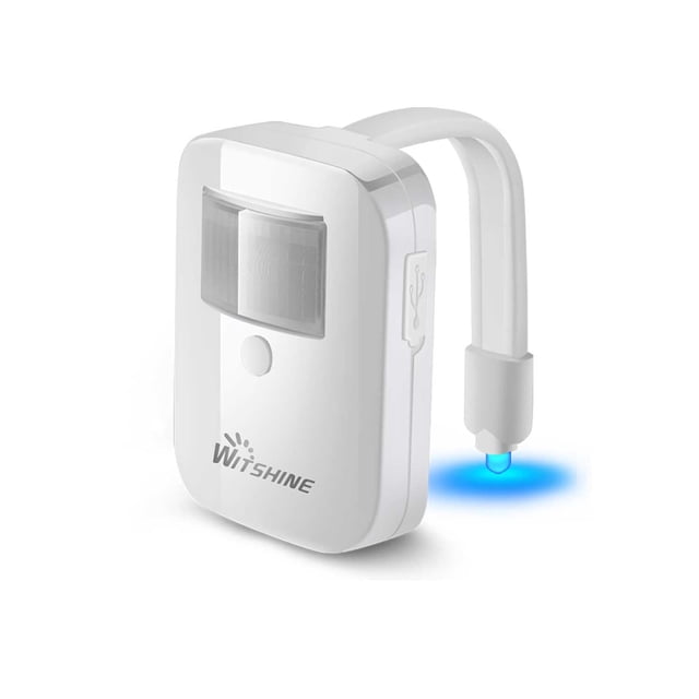 Luz nocturna para inodoro Witshine recargable con sensor de movimiento