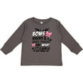 thumbnail image 3 of Inktastic Hunting Season Bows Racks & Deer Tracks Girls Long Sleeve Toddler T-Shirt, 3 of 5