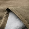 thumbnail image 7 of Fartey Long Winter Coats for Women Trendy Horn Buttons Faux Suede Jackets Warm Sherpa Fleece Lined Hooded Parka with Pockets Khaki 2XL, 7 of 7