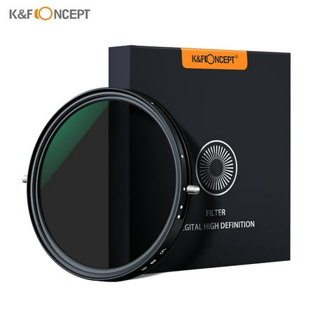 K&F CONCEPT 72mm 2-in-1 Variable Adjustable Filter Neutral Density Fader 5-Stop ND2-ND32 and CPL Circular Polarizing Filter Ultra-thin with Cleaning Cloth for Canon Sony Nikon Camera (Best Neutral Density Filter For Canon)