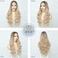 thumbnail image 2 of MORICA Long Wavy Wig 26 Inch Bleach Blonde Wigs for Women Natural Looking Cute Wigs for Daily Party, 2 of 6