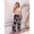 thumbnail image 6 of PINKSIR Two Piece Sets for Women Summer Outfits Oversized Wide Leg Crop Pants Lounge Sets Airport Beach Vacation Clothes, 6 of 10