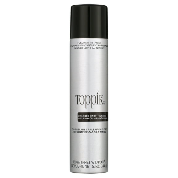 Toppik Hair Thickener, Colored, Dark Brown, Dry Formula 5.1 Oz