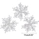 thumbnail image 1 of Decoraciones de corto de copos de nieve - colgantes de copos de nieve blancos en pack de 6 para árbol de Navidad y decoración de fiestas navideñas, 1 of 1