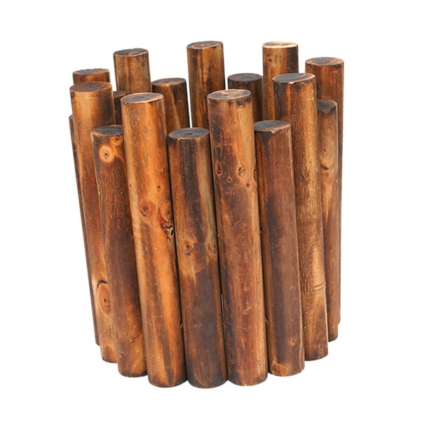 Valla de jardín de madera, valla decorativa de madera, borde decorativo resistente para paisajismo. L