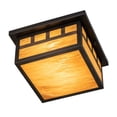 thumbnail image 5 of Meyda Tiffany 154036 Hyde Park Triple Bar Mission 2 Light 20" Wide Flush Mount Square, 5 of 7